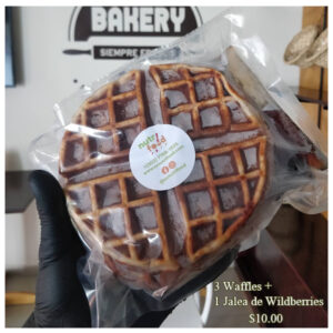 3 Waffles + Jalea de Wildberries